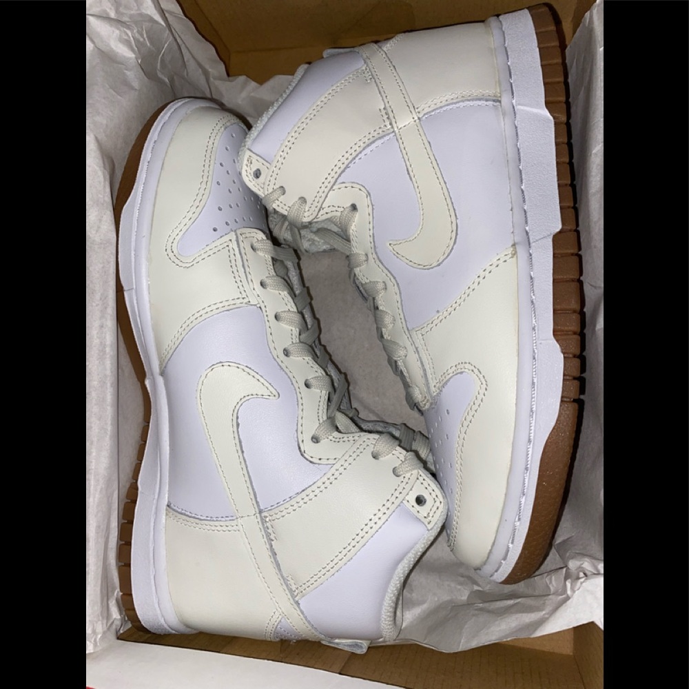 **SOLD** Nike Dunk High Gum And Sail
